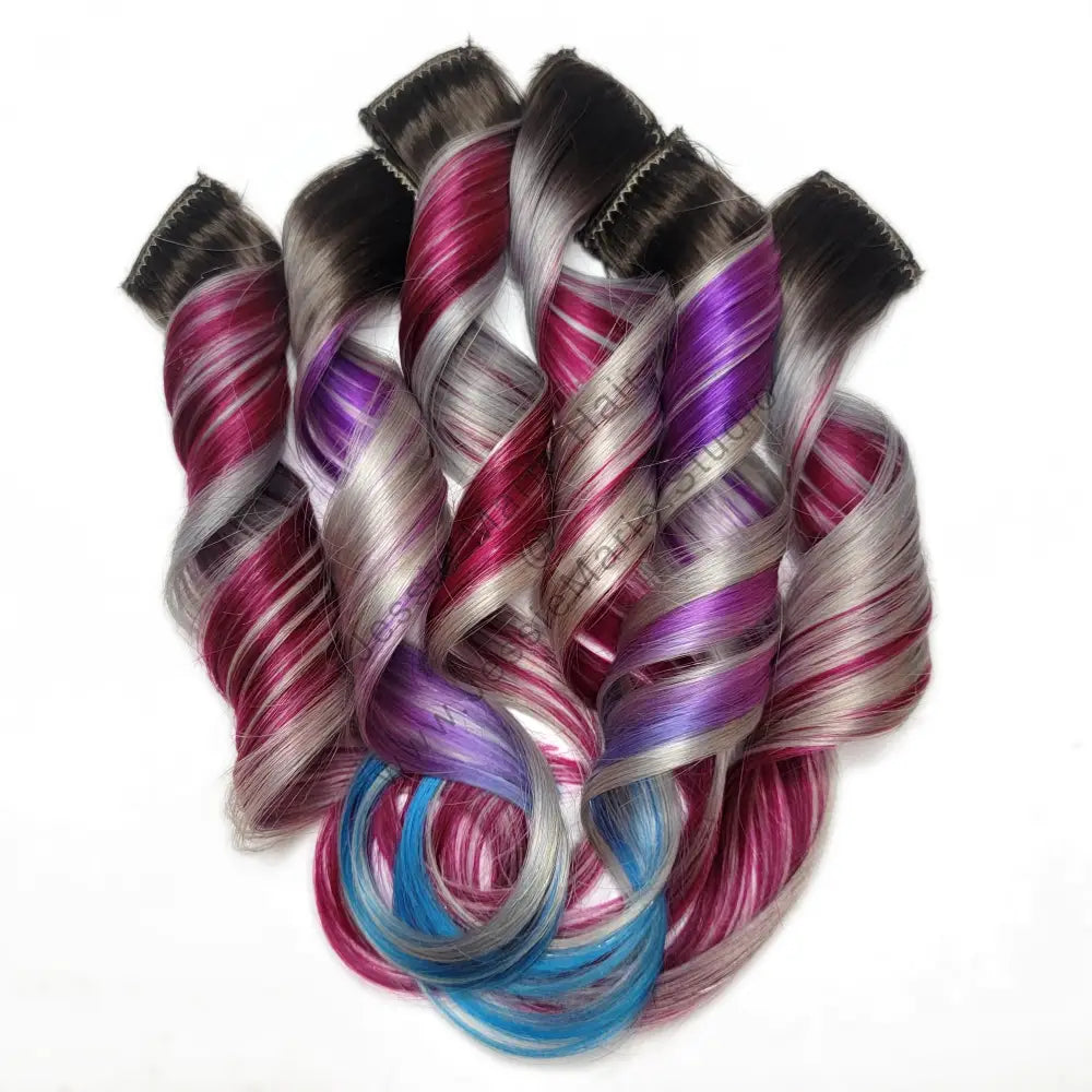 christmas colored hairstyles