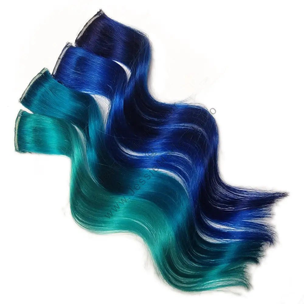 blue mermaid colored hair