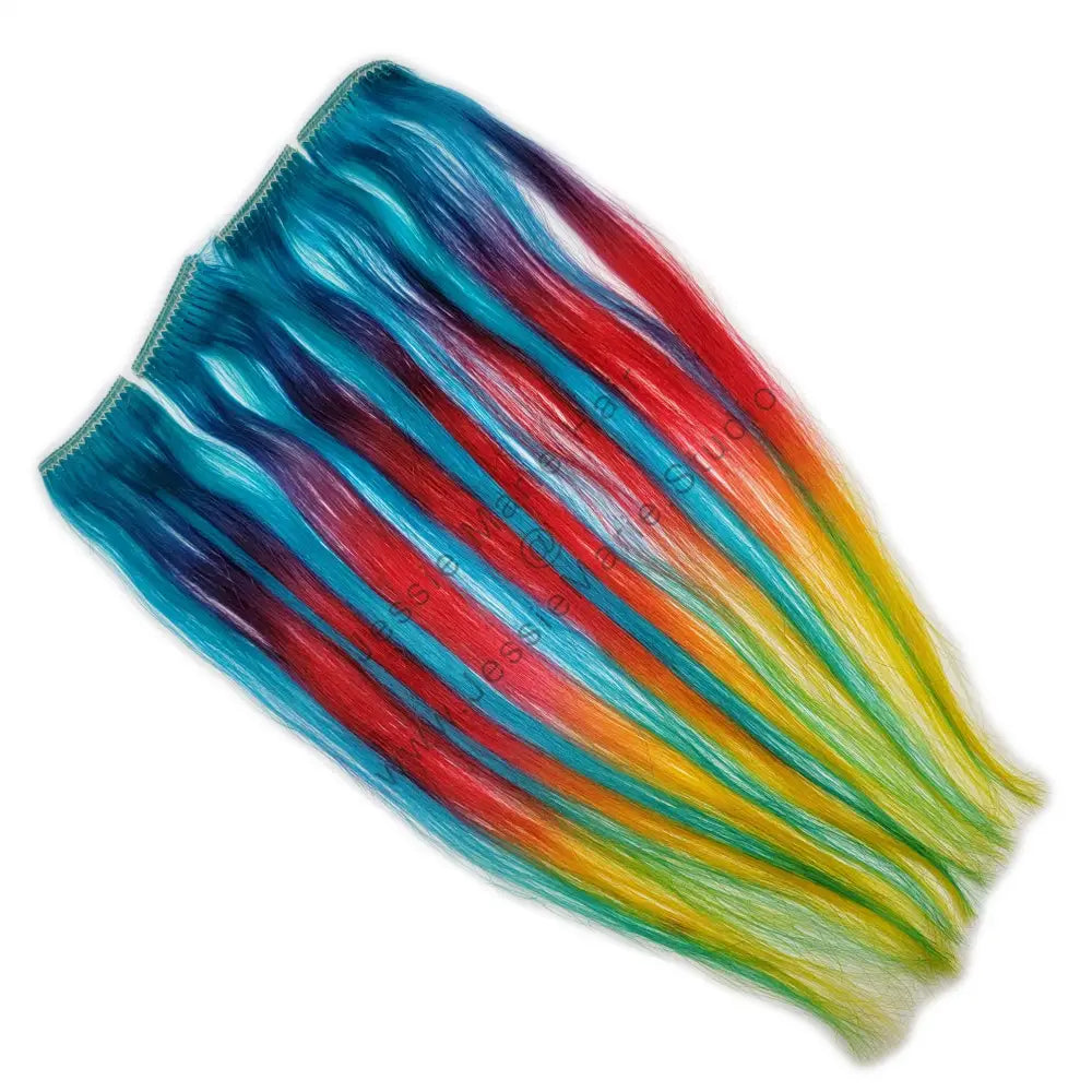 Deep Sea Rainbow 8’ / No Root Color Hair Extensions