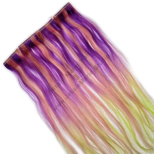 Electric Rose 10’ / No Root Color Hair Extensions