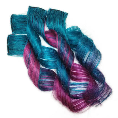 mermaid colored hair accessories