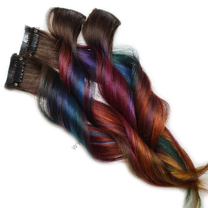 rainbow oil slick hair colors