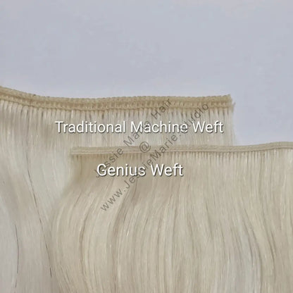 Genius Weft Bundles Solid Natural Colors Hair Extensions vs traditional machine weft