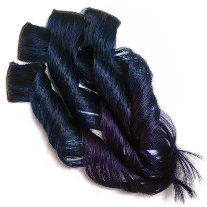 dark blue and purple ombre hair - mermaid colored hair - galaxy hairstyles