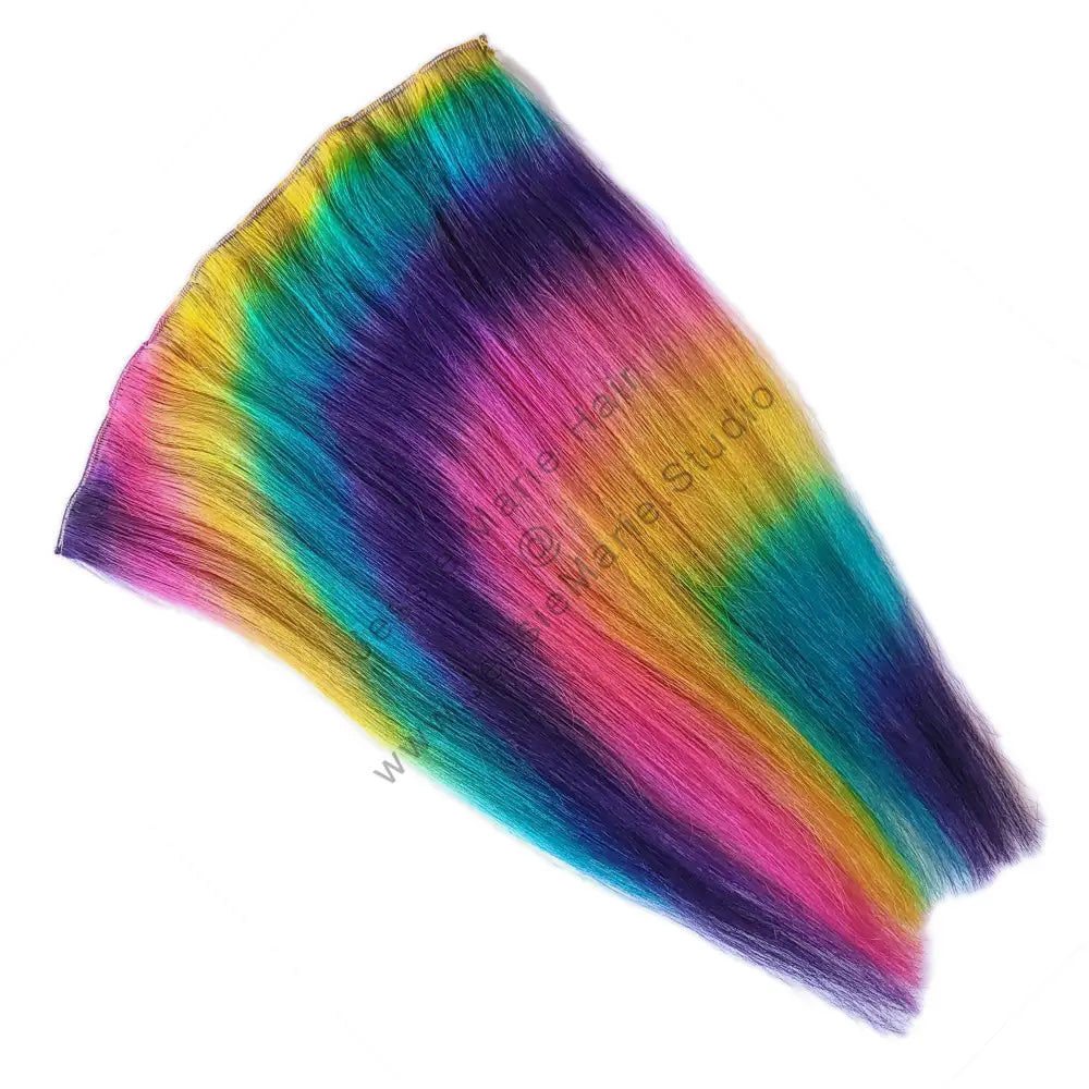 prism rainbow human hair