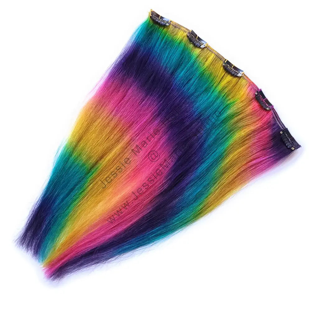 prism rainbow hair extensions remy human hair