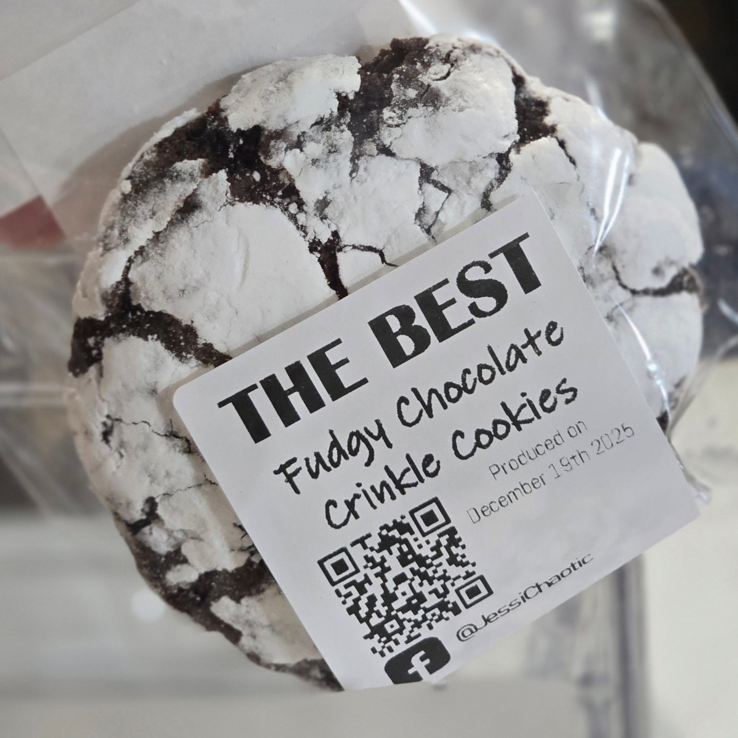 Fudgy Chocolate Crinkle