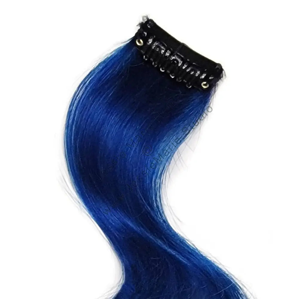 Sapphire Blue Hairstyles - Clip in remy human hair extensions