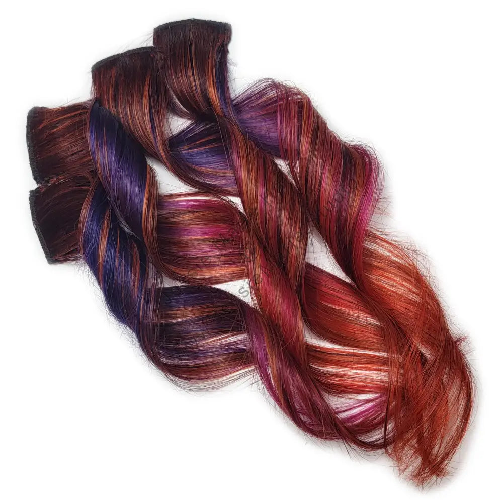 sunset colored hair styles