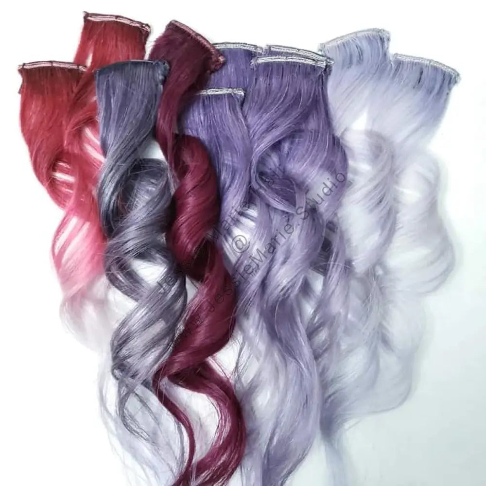 purple and red christmas hair colors