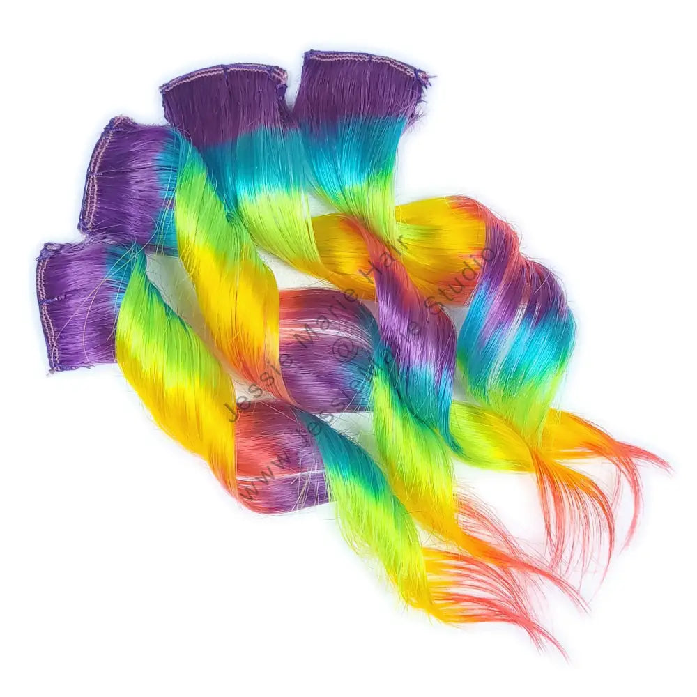purple prismatic rainbow hair